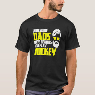 Camiseta Jogada de Hóquei em Dia de os pais Dizendo Hóquei