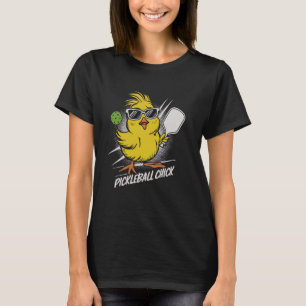 Camiseta Jogada De Pickleball Pintinhos Raparigas Mulheres