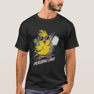 Camiseta Jogada De Pickleball Pintinhos Raparigas Mulheres