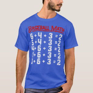Camiseta Jogada Dupla em Matemática de Baseball