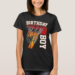 Camiseta Jogada Tema De Um Garoto De Aniversário De 7