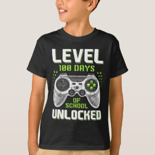 Camiseta Jogador 100º Dia do Nível Escolar 100 Dias Desbloq