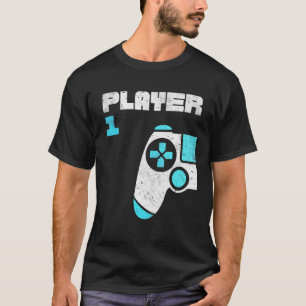 Camiseta Jogador 1 Jogador 2 Gamer Correspondente Irmãos Am