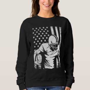 Camiseta Jogador americano de futebol 4 de julho Patriota A