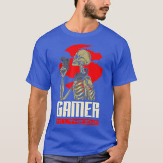 Camiseta Jogador Até O Fim Do Engraçado Jogo Jogador De Víd
