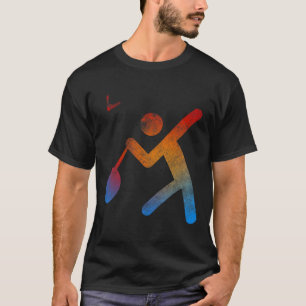 Camiseta Jogador Badminton Champion T Shirt Toque Racket De