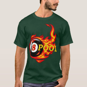 Camiseta Jogador Ball Piscina Billiard 8 Engraçado