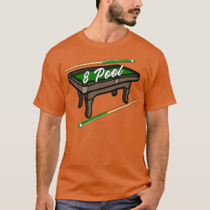Camiseta Jogador Ball Piscina Billiard 8 Engraçado