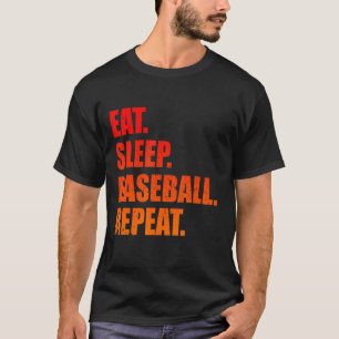Camiseta Jogador Baseball Repetitivo De Beisebol Com Sono