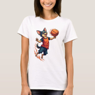 Camiseta Jogador Basquetebol Chihuahua Esporte Enterrad