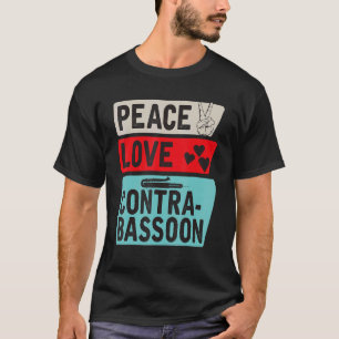 Camiseta Jogador Bassists Bass Gui do Peace Love Contra Bas