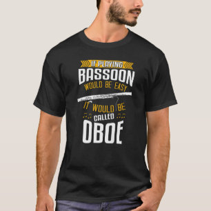 Camiseta Jogador Bassonista do Instrumento Woodwind e Basso