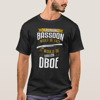 Camiseta Jogador Bassonista do Instrumento Woodwind e Basso