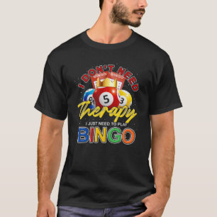 Camiseta Jogador Bingo Engraçado Presente Jogando Jogando 