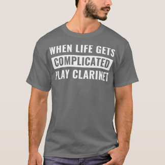 Camiseta Jogador Clarinet Engraçado Clarinetista Quando a V