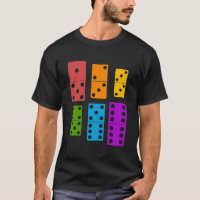 Jogador Colorido Dominoes Bones Domino