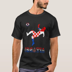 Camiseta Jogador croata de futebol croata Orgulho croata