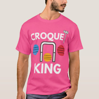 Camiseta Jogador Croquet Wicket Club Lawn Jogo Dizendo Engr
