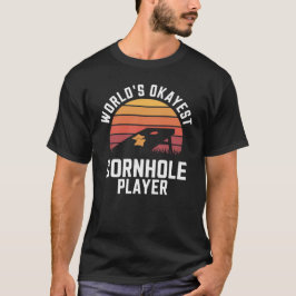 Camiseta Jogador da Cornhole mais Okayest do Mundo