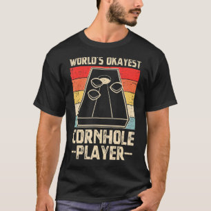 Camiseta Jogador da Cornhole Retro Cornhole Bean