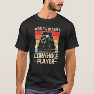 Camiseta Jogador da Cornhole Retro Cornhole Bean