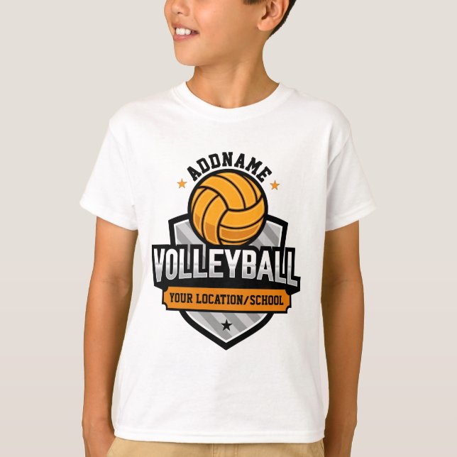 Camiseta Jogador da Equipe de Varsity para Escola de TEXTO  (Frente)