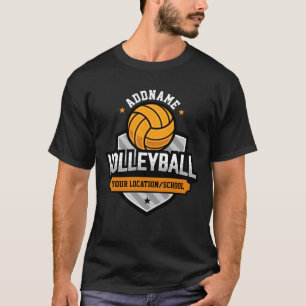 Camiseta Jogador da Equipe de Varsity para Escola de TEXTO