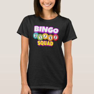 Camiseta Jogador da Equipe do Bingo Lucky Bingo Sorte Mulhe