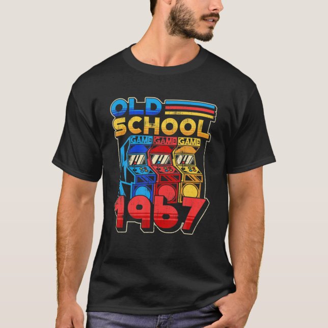 Camiseta Jogador da Escola Antiga Aniversário de 1967 Jogo  (Frente)