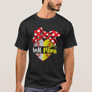 Camiseta Jogador da Família Mimi de Baile de Beisebol Softb
