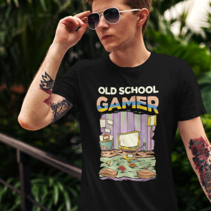 Camiseta Jogador da velha escola - Jogo de vídeo