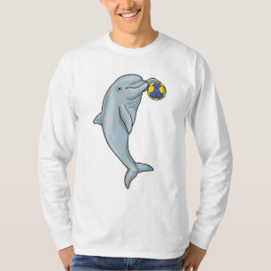 Camiseta Jogador de Andebol de Golfinho