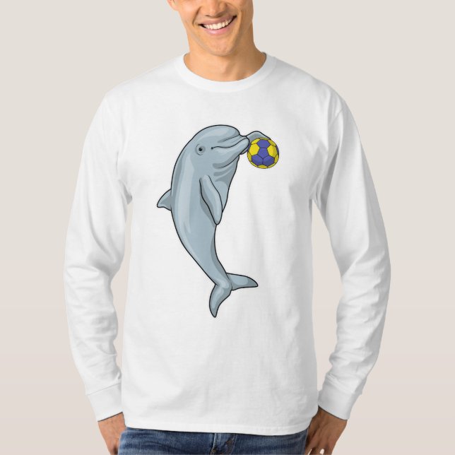 Camiseta Jogador de Andebol de Golfinho (Frente)