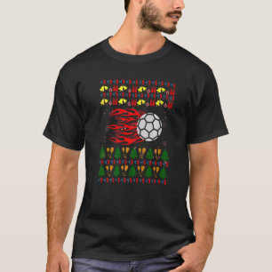 Camiseta Jogador de Andebol do Natal Santa Claus P