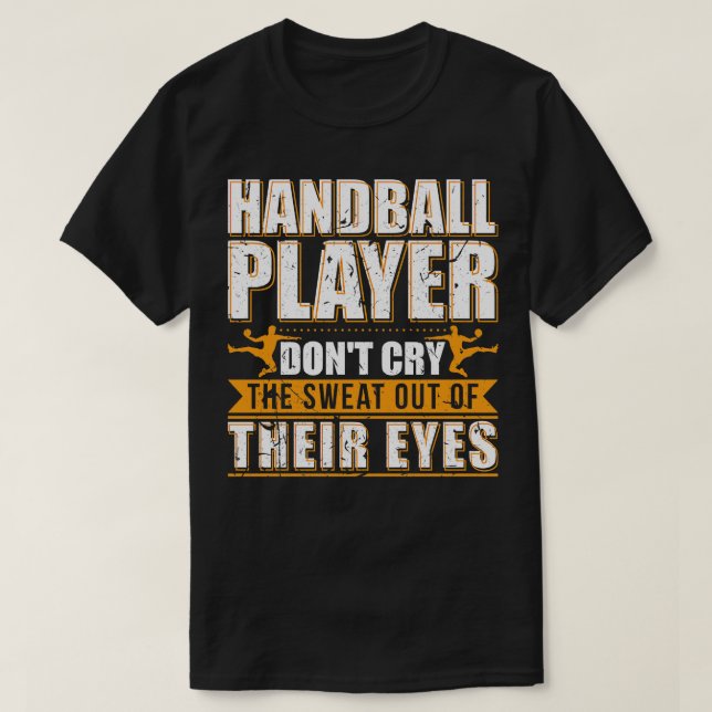 Camiseta Jogador de Andebol Engraçado (Frente do Design)