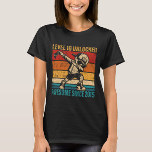 Camiseta Jogador de aniversário de 10 anos Dabbing Boy 10th