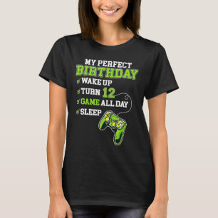 Camiseta Jogador De Aniversário De 12 Anos De 12 Para Menin