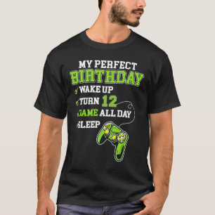 Camiseta Jogador De Aniversário De 12 Anos De 12 Para Menin