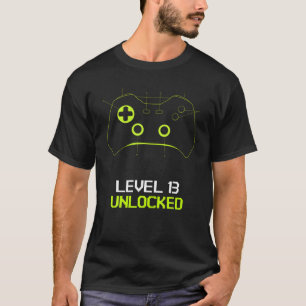 Camiseta Jogador de Aniversário de 13 de Jogos Desbloquead