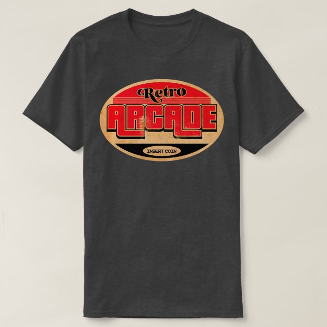 Camiseta Jogador de Arcade Retroativo (Frente do Design)