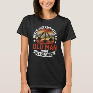 Camiseta Jogador De Arte Do Mens Nunca Subestima Um Homem V