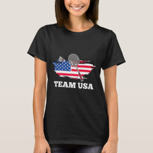 Camiseta Jogador de Badminton da Equipe Americana Shuttle R