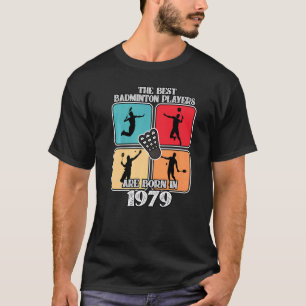 Camiseta Jogador de Badminton, de 43 anos, 1979, 43º aniver