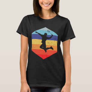 Camiseta Jogador de Badminton de Homens de Esquadrão