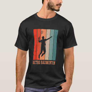 Camiseta Jogador de Badminton do Badminton Jogador Shuttlec