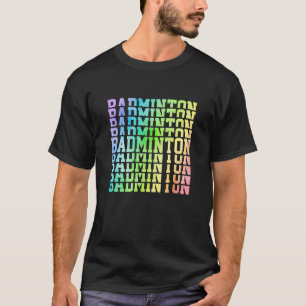 Camiseta Jogador de Badminton do Badminton Jogador Shuttlec