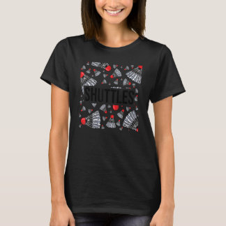 Camiseta Jogador de Badminton do Badminton Jogador Shuttlec