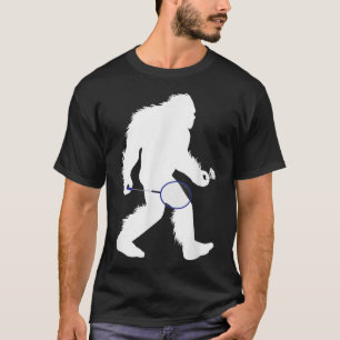 Camiseta Jogador de Badminton do Pé Grande