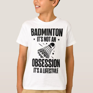 Camiseta Jogador de Badminton do Shuttle Cientista de Racke