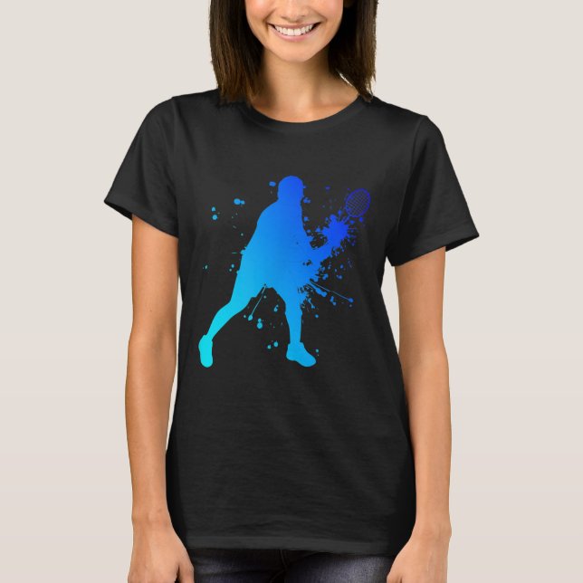 Camiseta Jogador de Badminton do Shuttle Squash (Frente)